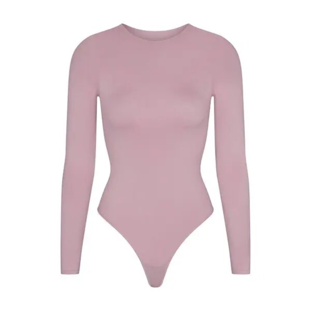 SKIMS Mauve Long Sleeve Bodysuit